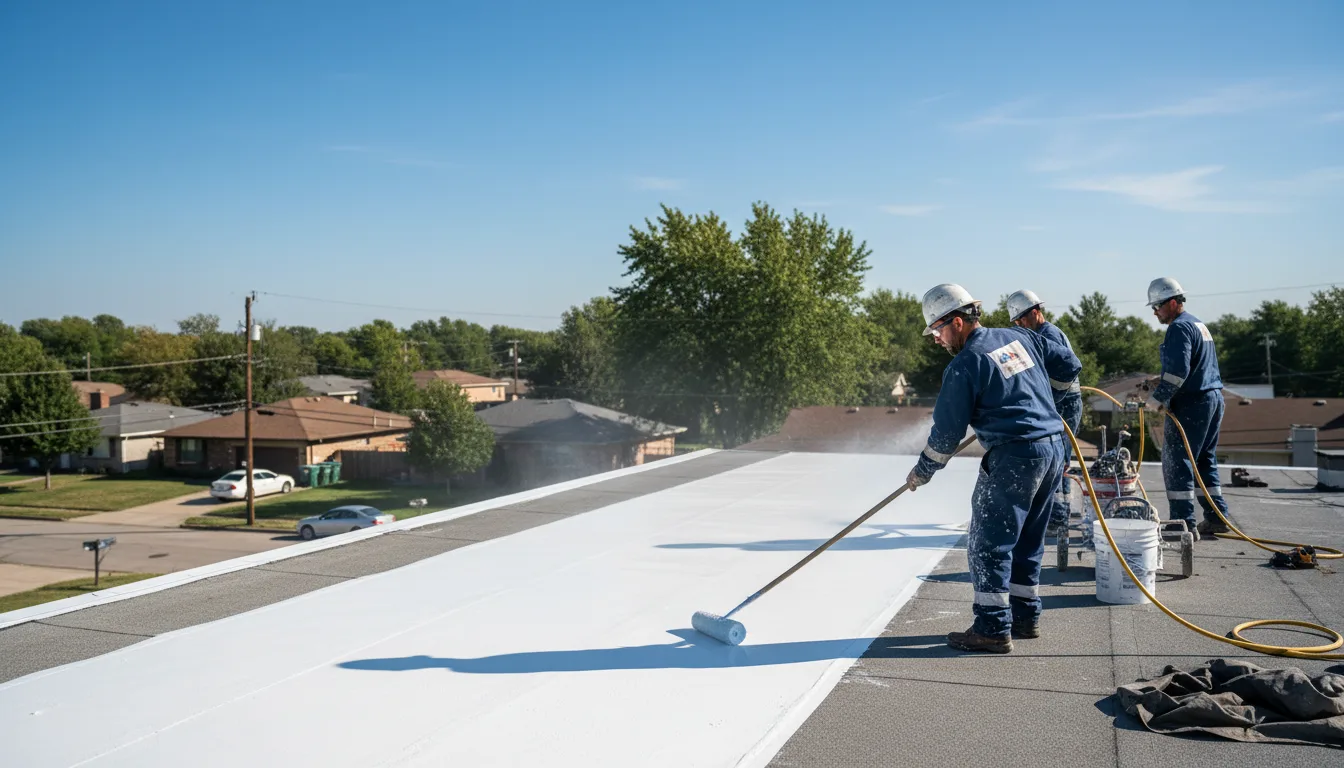 Commercial roof coating in Saddle Brook, NJ near me